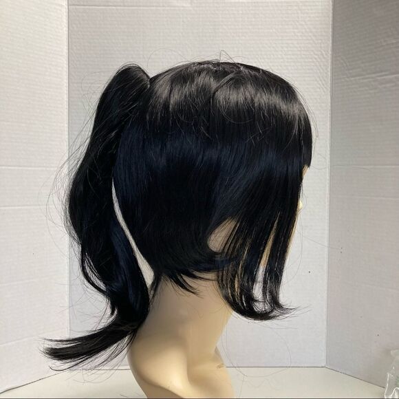 DEMON SLAYE Synthetic Wig black two wigs in one, ponytail extension‎ - Picture 11 of 14